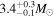 ${3.4}_{-0.1}^{+0.3}{M}_{\odot }$