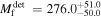 ${M}_{{\rm{f}}}^{\det }\,={276.0}_{-50.0}^{+51.0}$