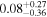 ${0.08}_{-0.36}^{+0.27}$