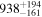 ${938}_{-161}^{+194}$