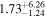 ${1.73}_{-1.24}^{+6.26}$