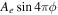 ${A}_{e}\sin 4\pi \phi $