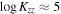 $\mathrm{log}{K}_{{zz}}\approx 5$