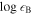 $\mathrm{log}{\epsilon }_{{\rm{B}}}$