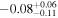 $-{0.08}_{-0.11}^{+0.06}$