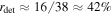${r}_{\det }\approx 16/38\approx 42 \% $