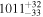 ${1011}_{-33}^{+32}$