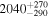 ${2040}_{-290}^{+270}$