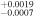 ${}_{-0.0007}^{+0.0019}$