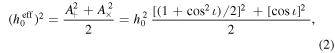 Equation (2)