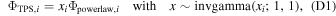 Equation (D1)