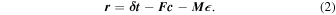 Equation (2)