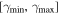 $[{\gamma }_{\min },{\gamma }_{\max }]$