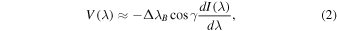 Equation (2)