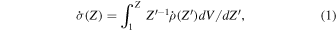 Equation (1)