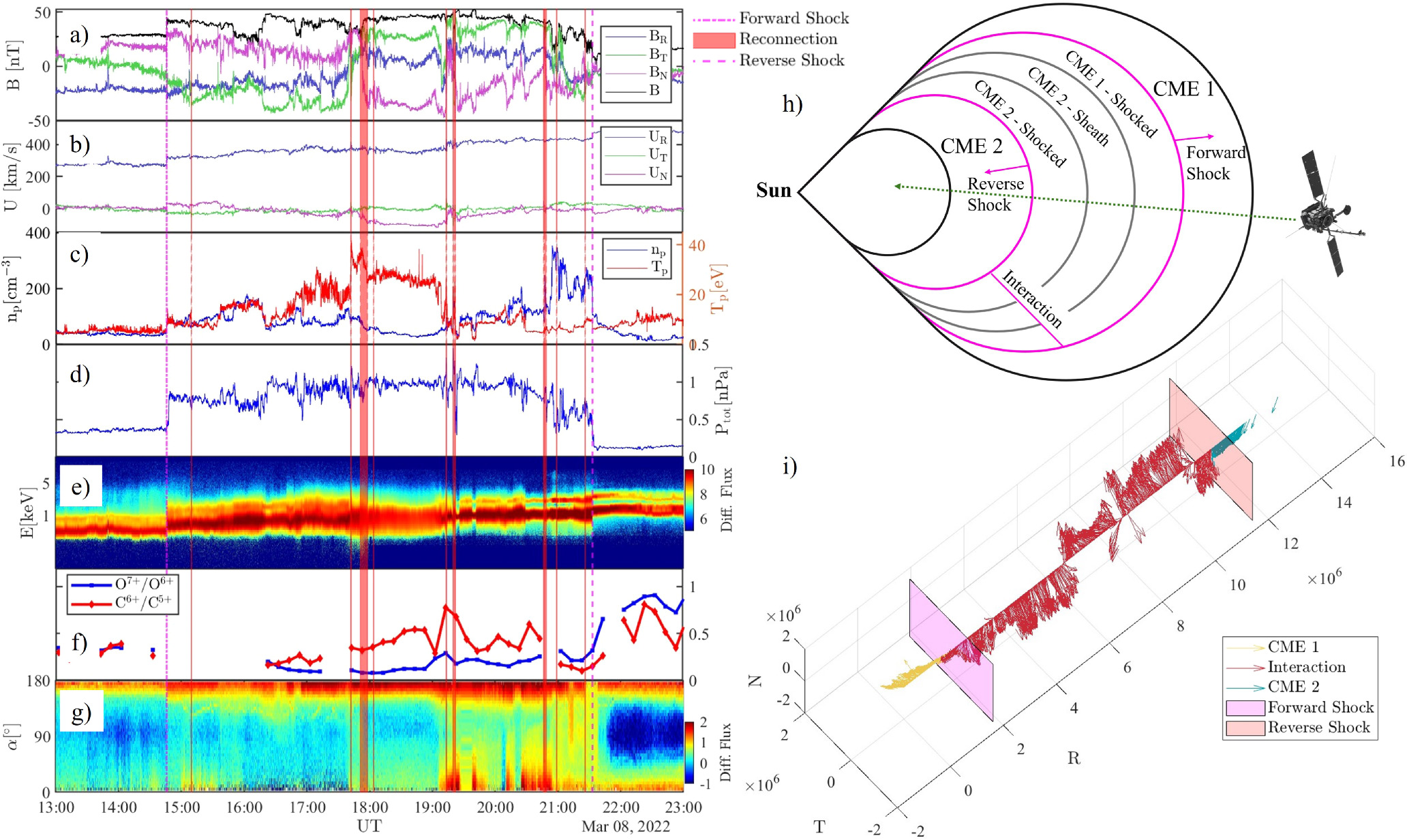 Observation of a Fully-formed Forward–Reverse Shock Pair due to the ...