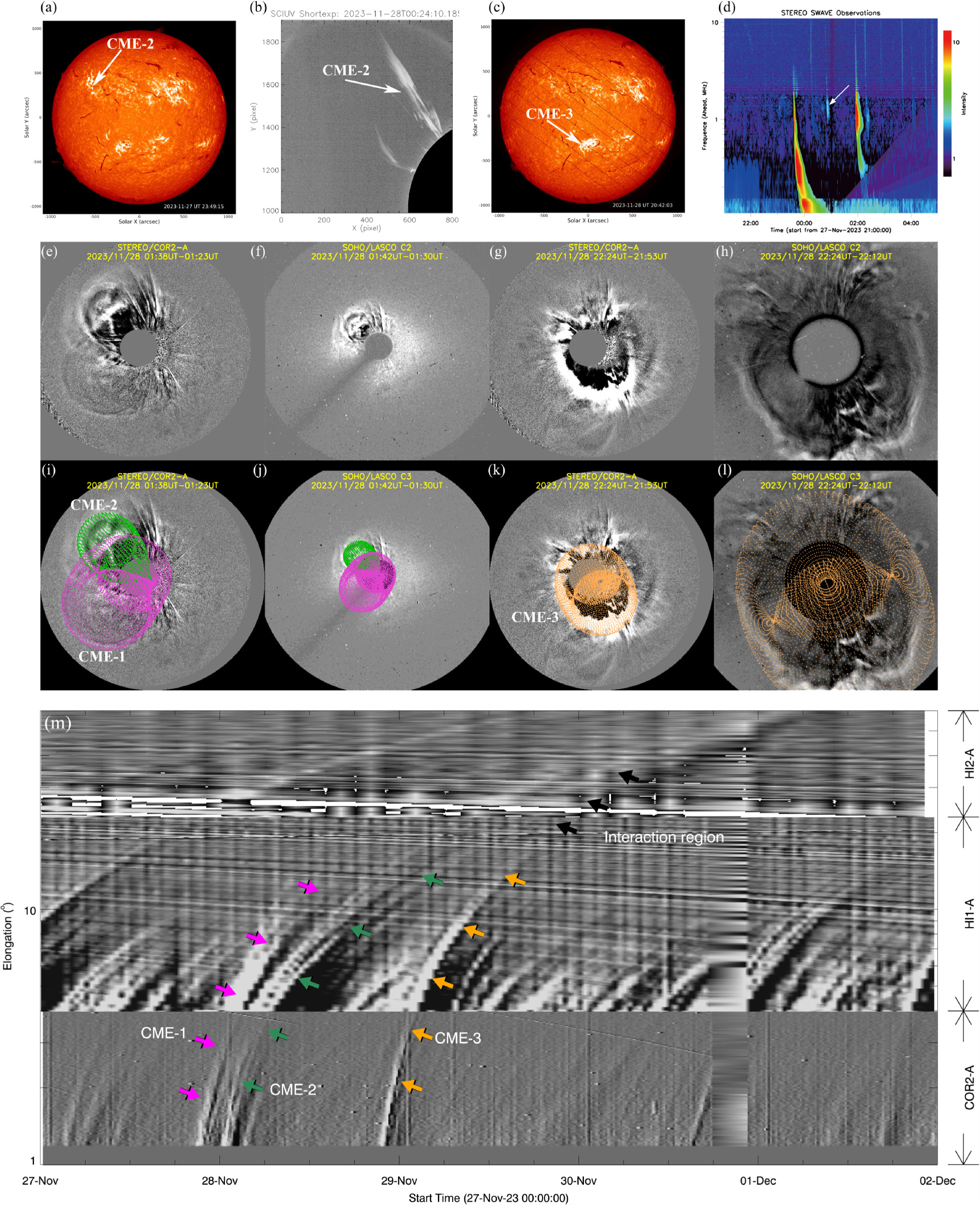 Direct Observations of a Shock Traversing Preceding Two