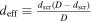 ${d}_{{\rm{eff}}}\equiv \frac{{d}_{{\rm{scr}}}(D-{d}_{{\rm{scr}}})}{D}$