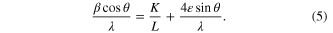Equation (5)