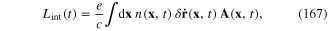 Equation (167)
