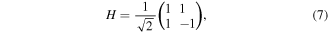 Equation (7)