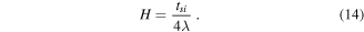 Equation (14)