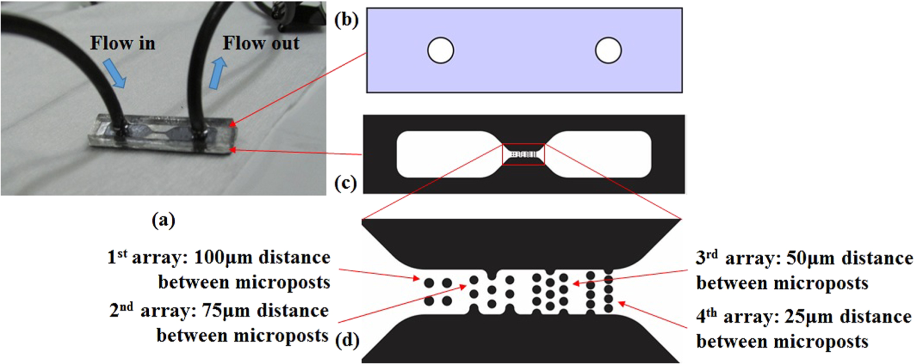Fabrication of 25 μm-filter microfluidic chip on silicon substrate ...
