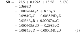 Equation (3)