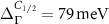 $\Delta_{\Gamma}^{C_{1/2}} = 79 \, \textrm{meV}$