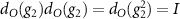 $d_O(g_2)d_O(g_2) = d_O(g_2^2) = I$
