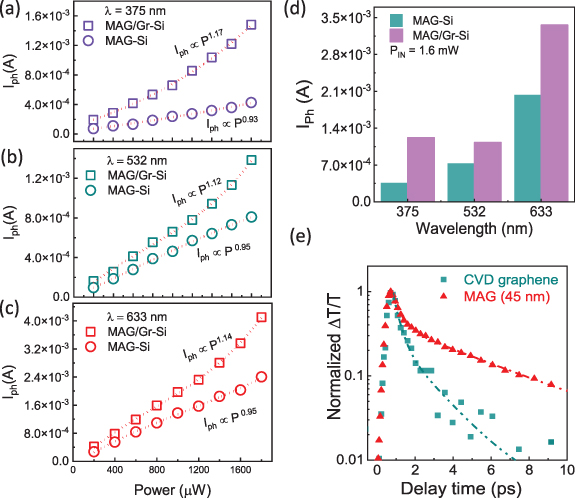 Inversion Layer Sensor Graphene inversion layer for enhanced photoresponse in layered two ...