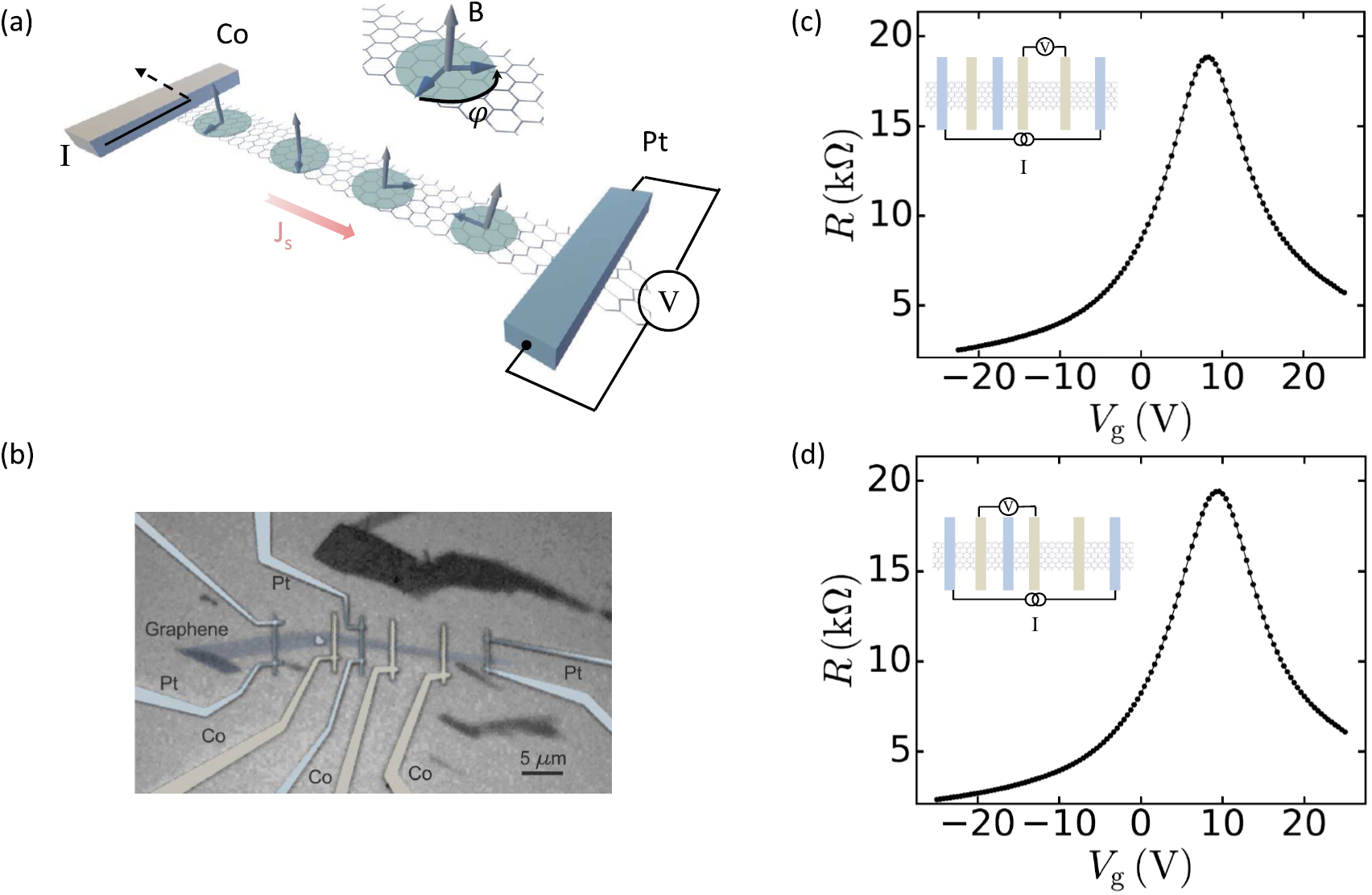 Spin precession and spin Hall effect in monolayer graphene/Pt ...