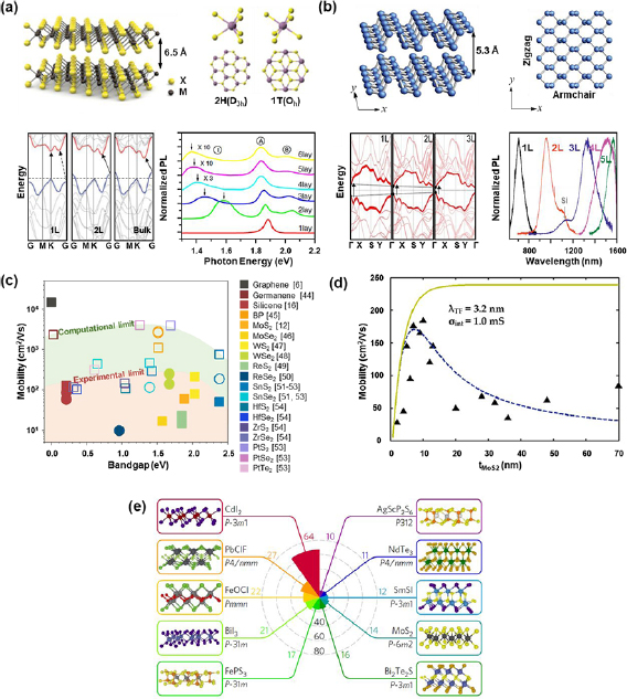 2D semiconducting materials for electronic and optoelectronic ...
