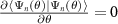 $\frac{\partial \langle \Psi_n(\theta)|\Psi_n(\theta)\rangle }{\partial\theta} = 0$