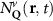 $N^v_{\mathbf{Q}}(\mathbf{r},\,t)$