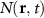 $N(\mathbf{r},t)$