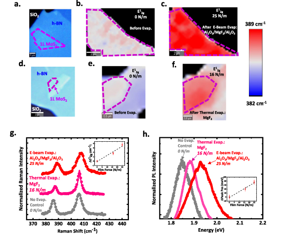 Strain engineering 2D MoS2 with thin film stress capping layers ...