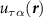 $u_{\tau\alpha}(\boldsymbol{r})$