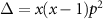 $\Delta = x(x-1)p^2$