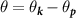 $\theta = \theta_{\boldsymbol{k}}-\theta_{\boldsymbol{p}}$