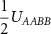 $\dfrac{1}{2} U_{AABB}$