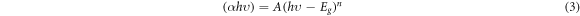 Equation (3)
