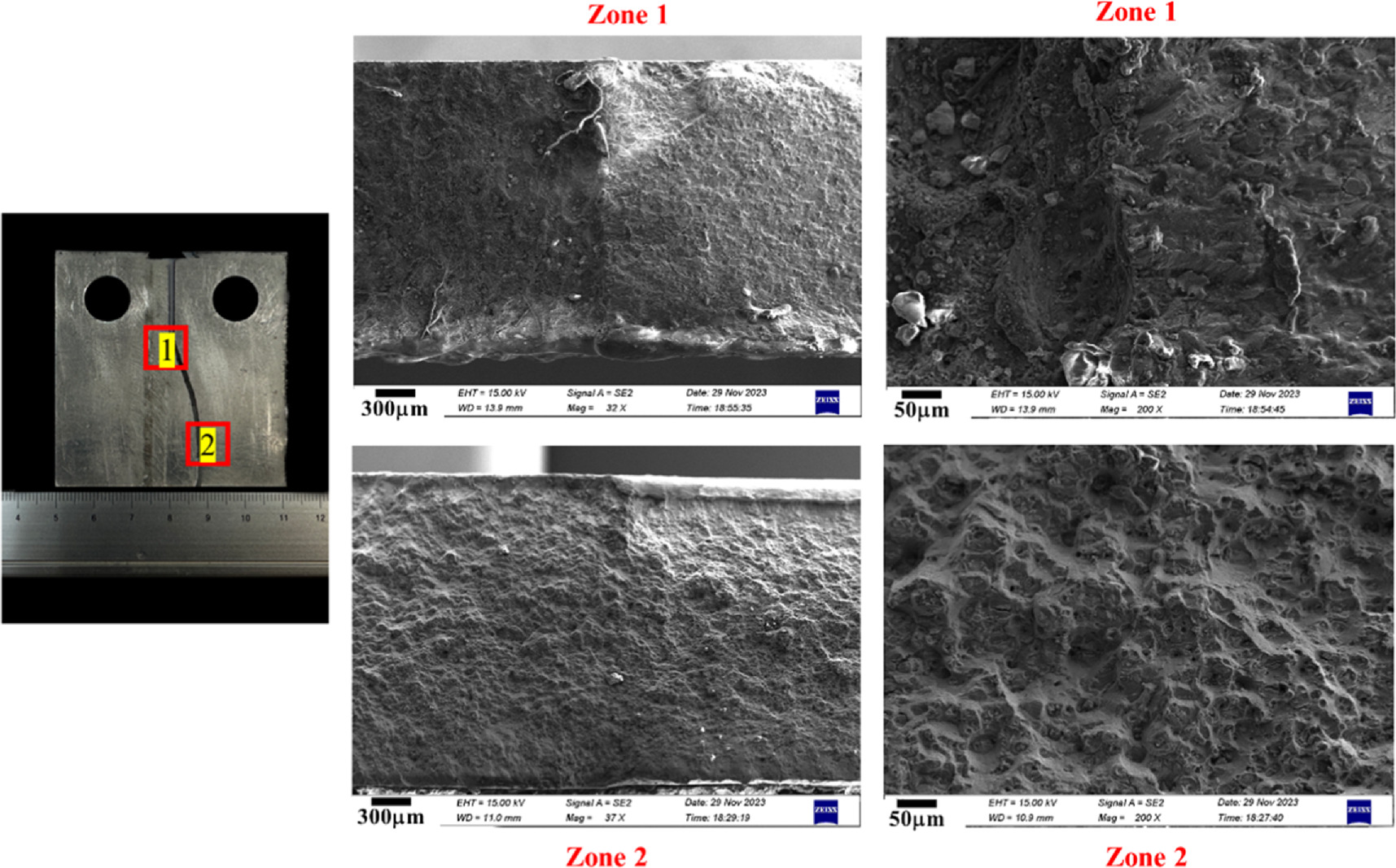 Quasi-in-situ observation of fatigue crack growth behavior of friction ...