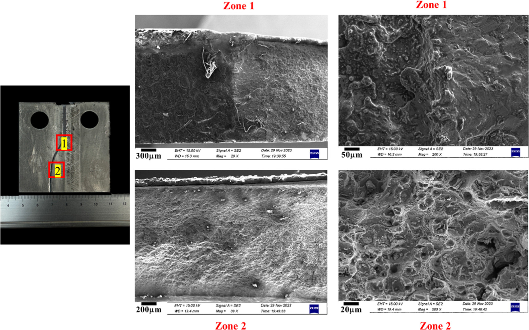 Quasi-in-situ observation of fatigue crack growth behavior of friction ...