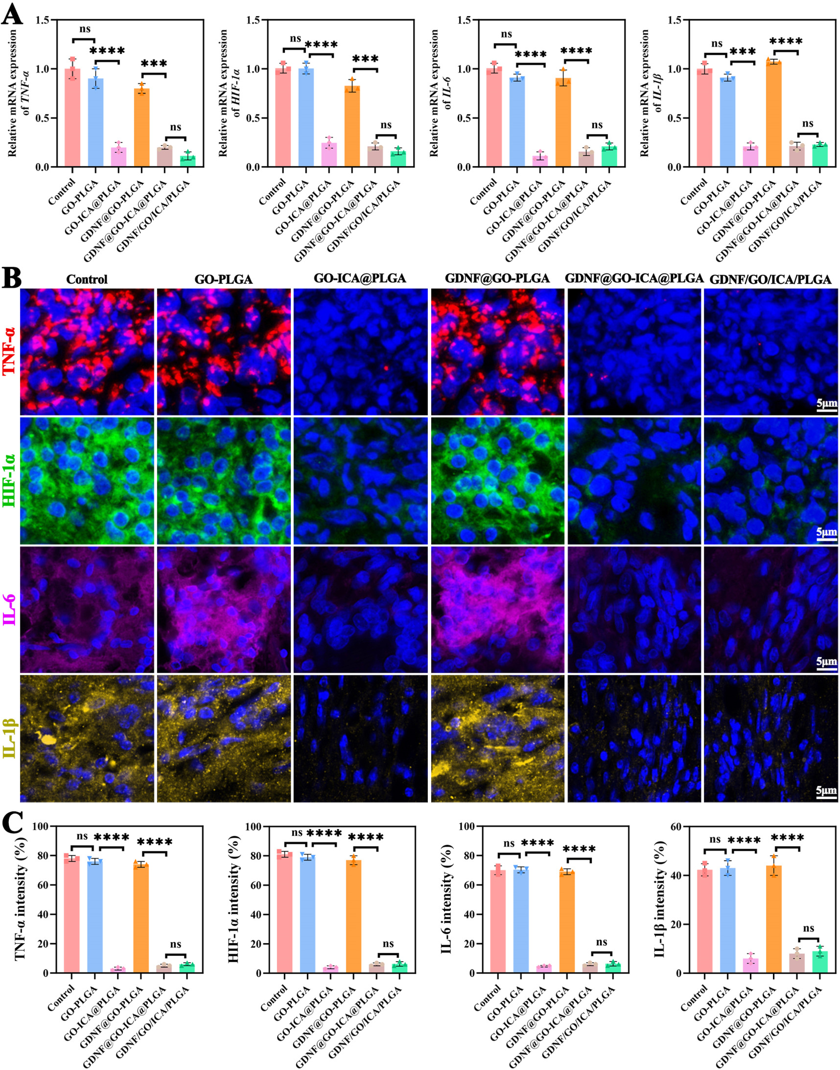 Shell-core structured nanofibers mediate staged anti-inflammatory and ...