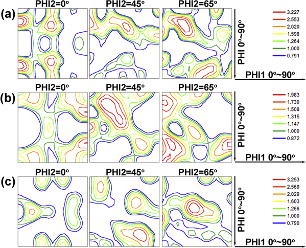 Effects of hot rolling, intermediate annealing and cold rolling on ...