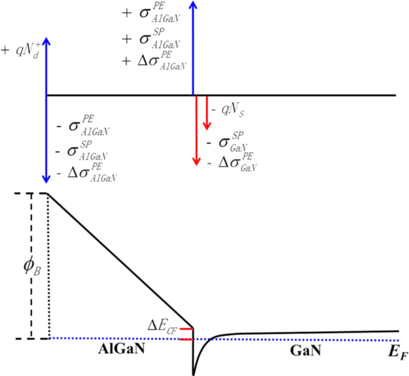 Surface donor statesdependent bare surface barrier height and 2DEG