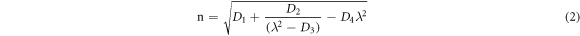 Equation (2)