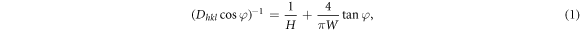 Equation (1)