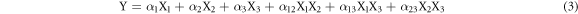 Equation (3)